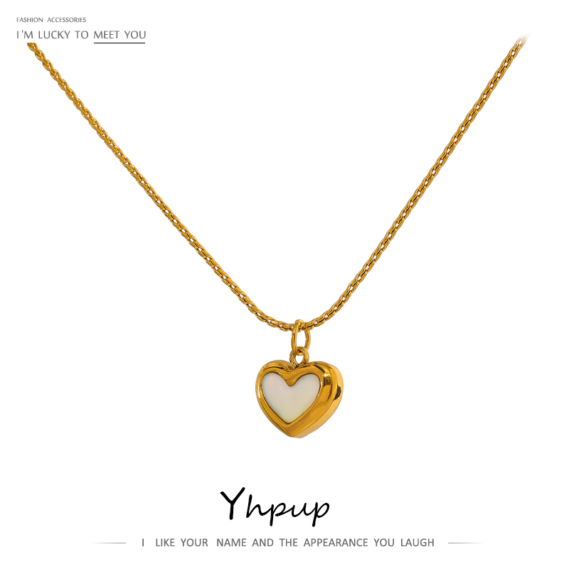 Birth Flower Necklace - Yhpup Kalung Liontin Kerang Alami Hati