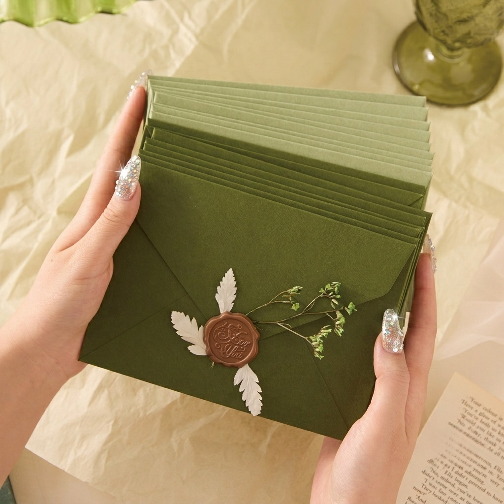 20/50 Pcs Amplop Romantis Moti - Wax Seal Letter Kit ulasan dan harga