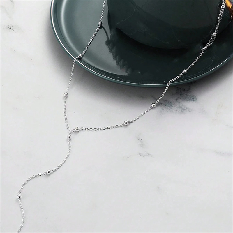 Kalung Rantai Panjang Warna Em - Birth Flower Necklace ulasan dan harga