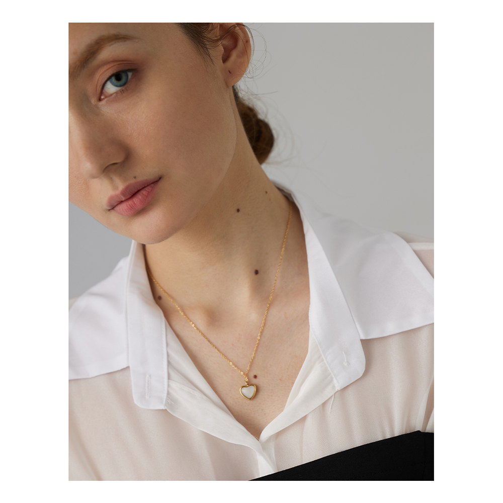 Yhpup Liontin Hati Besi Tahan  - Birth Flower Necklace ulasan dan harga