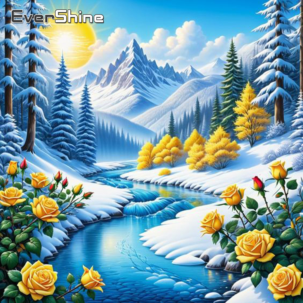 Evershine Sungai lukisan berli - Photo Mosaic Print ulasan dan harga