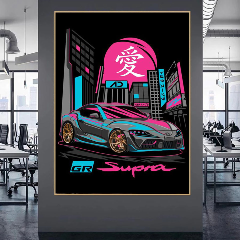 Lukisan Berlian Tokyo Mobil Ba - Photo Mosaic Print ulasan dan harga