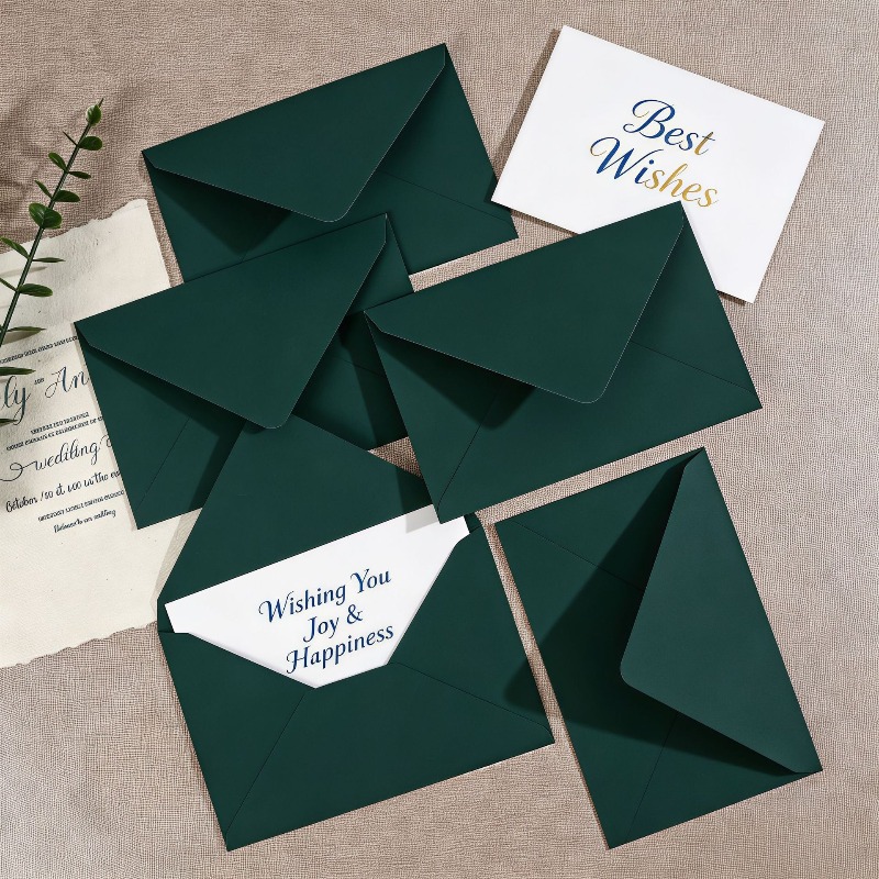 Amplop Hijau Bertekstur Tebal, - Wax Seal Letter Kit ulasan dan harga